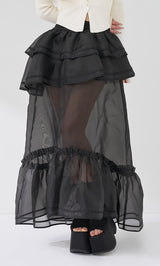 モデル：158cm（着用サイズ：S　着用カラー：BLK）