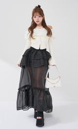 モデル：158cm（着用サイズ：FREE　着用カラー：WHT）