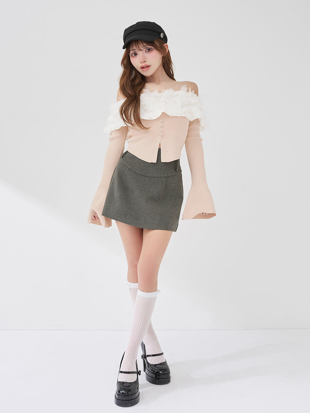 サイズ：FREE　カラー：WHT