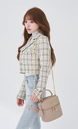 ♡瑠花♡darich Dモチーフ　バニティバッグ　アイボリー Dモチーフバニティバッグ – Darich