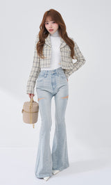 モデル：158cm（着用サイズ：FREE　着用カラー：WHT）