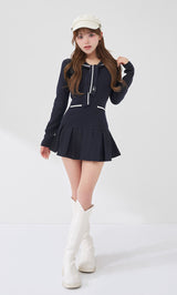 モデル：158cm（着用サイズ：FREE　着用カラー：NVY）