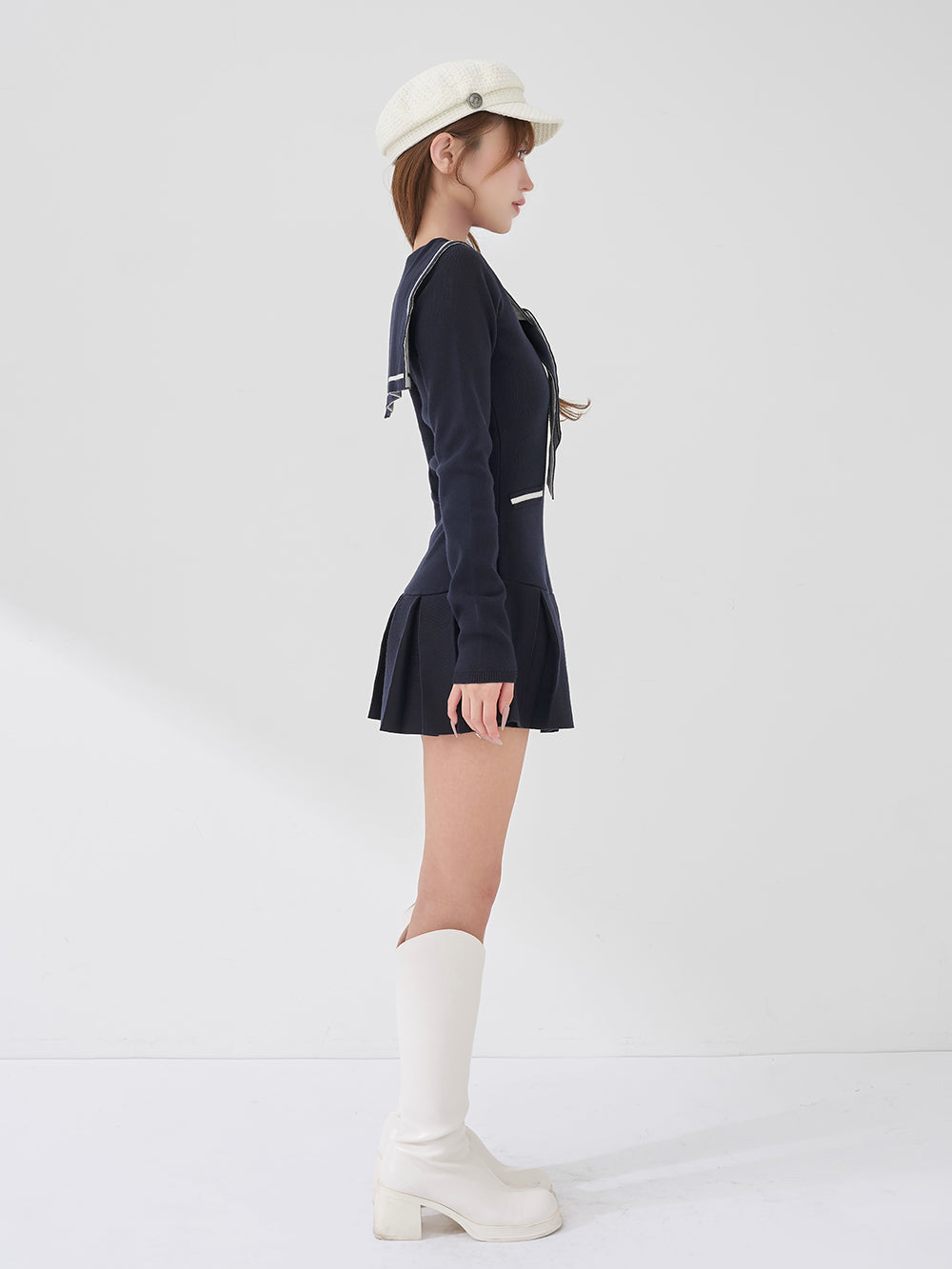 モデル：158cm（着用サイズ：FREE　着用カラー：NVY）