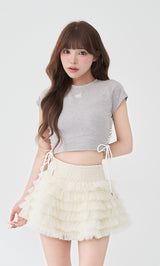 モデル：158cm（着用サイズ：FREE　着用カラー：GRY）