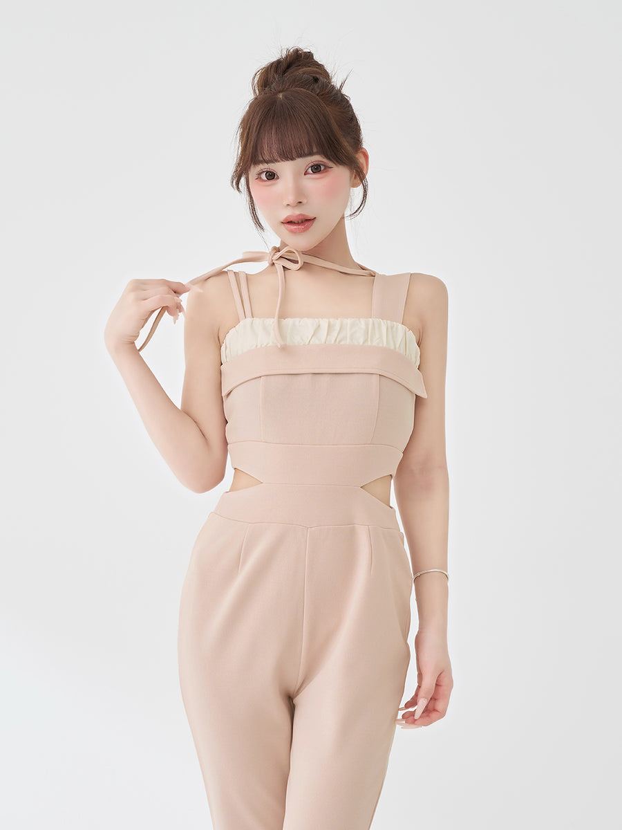 モデル：158cm（着用サイズ：FREE　着用カラー：P-BEG）