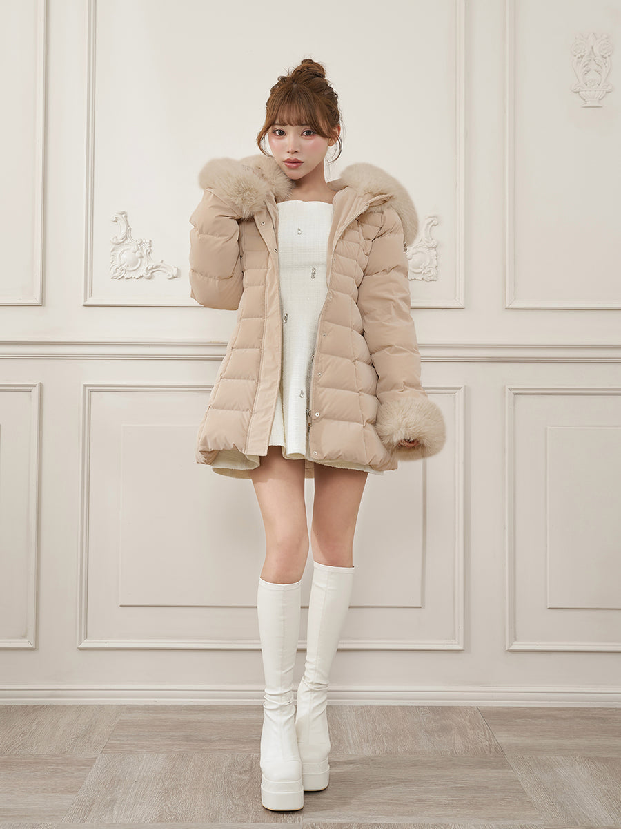 モデル：158cm（着用サイズ：S　着用カラー：BEG）