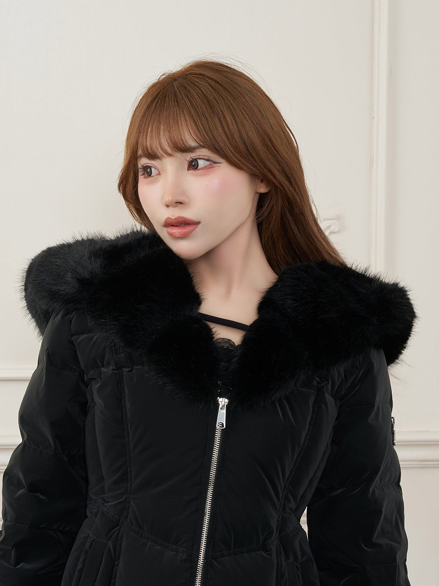 モデル：158cm（着用サイズ：S　着用カラー：BLK）