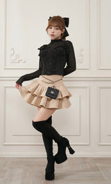 モデル：158cm（着用サイズ：S　着用カラー：BLK）