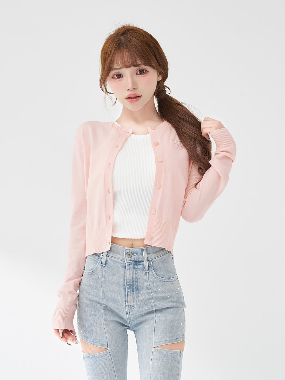 モデル：158cm（着用サイズ：FREE　着用カラー：PNK）