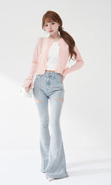 モデル：158cm（着用サイズ：FREE　着用カラー：PNK）