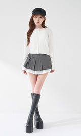 モデル：158cm（着用サイズ：FREE　着用カラー：WHT）