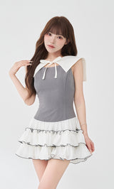 モデル：158cm（着用サイズ：FREE　着用カラー：GRY）