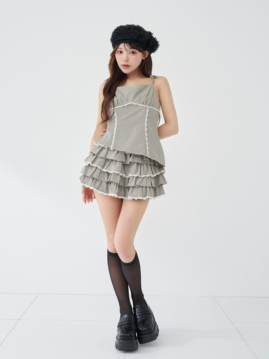モデル：158cm（着用サイズ：FREE　着用カラー：GRY）