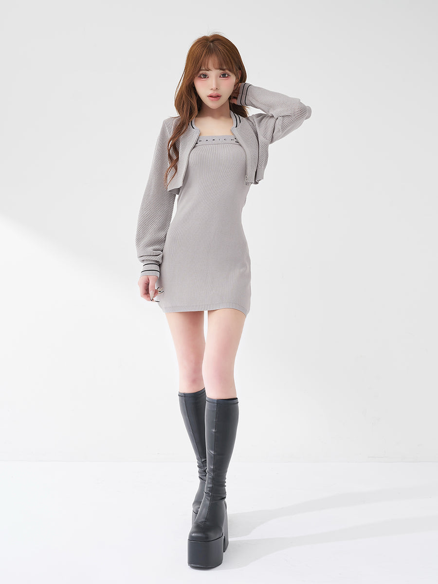 モデル：158cm（着用サイズ：FREE　着用カラー：GRY）