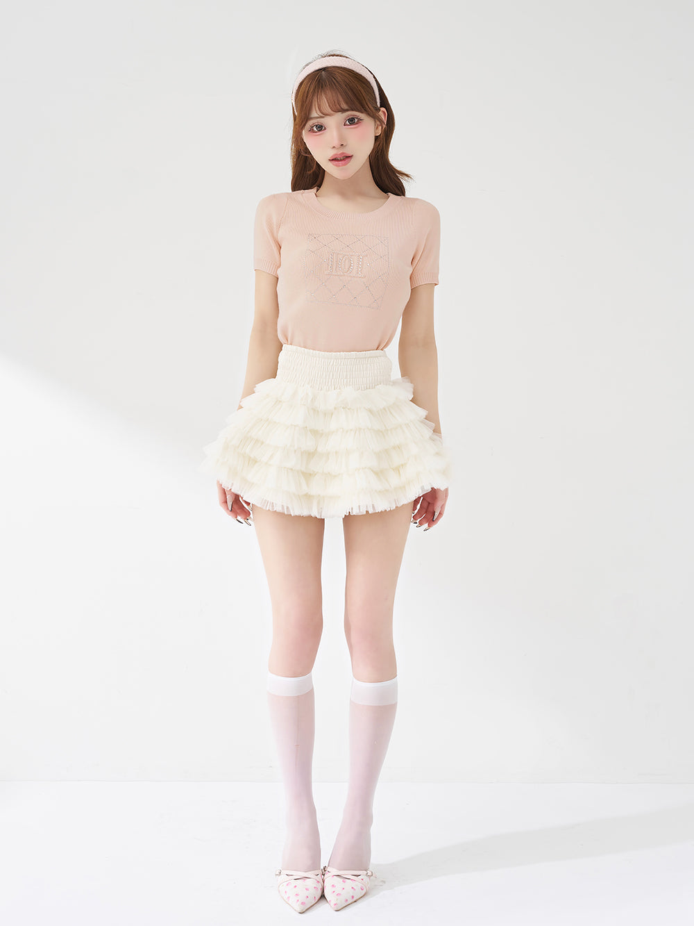 モデル：158cm（着用サイズ：FREE　着用カラー：PNK）