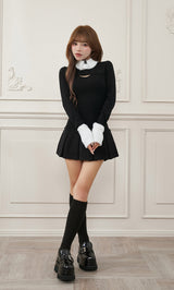 モデル：158cm（着用サイズ：FREE　着用カラー：BLK）