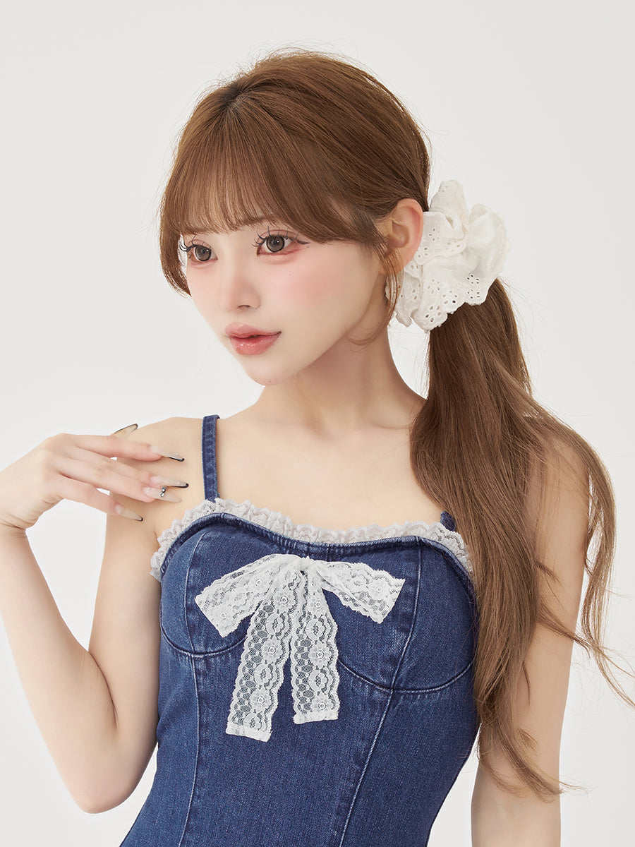 モデル：158cm（着用サイズ：FREE　着用カラー：BLU）