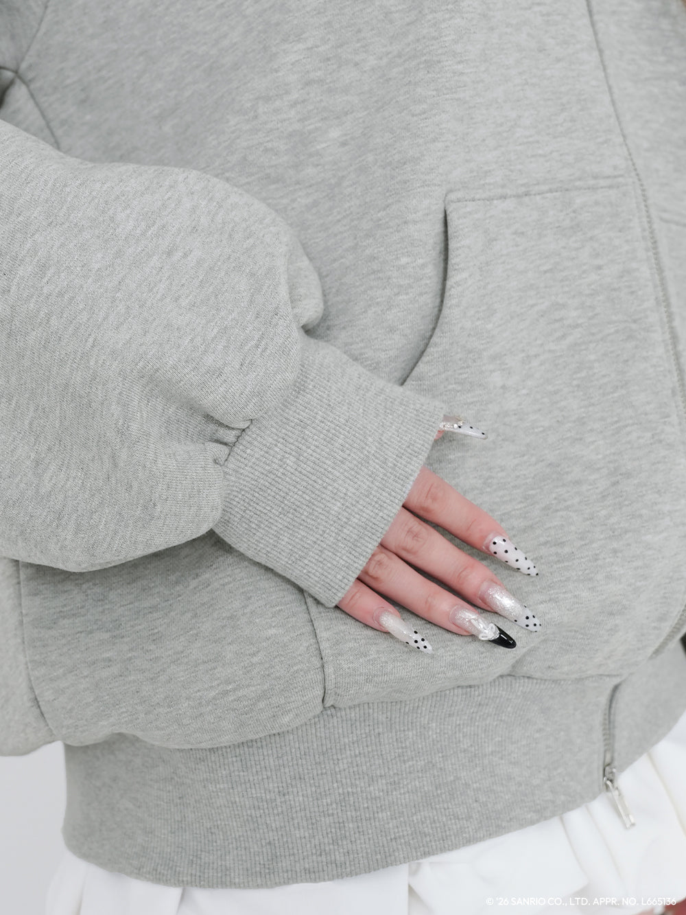 モデル：163cm（着用サイズ：FREE　着用カラー：GRY）