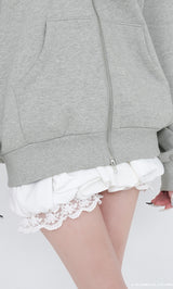 モデル：163cm（着用サイズ：FREE　着用カラー：GRY）