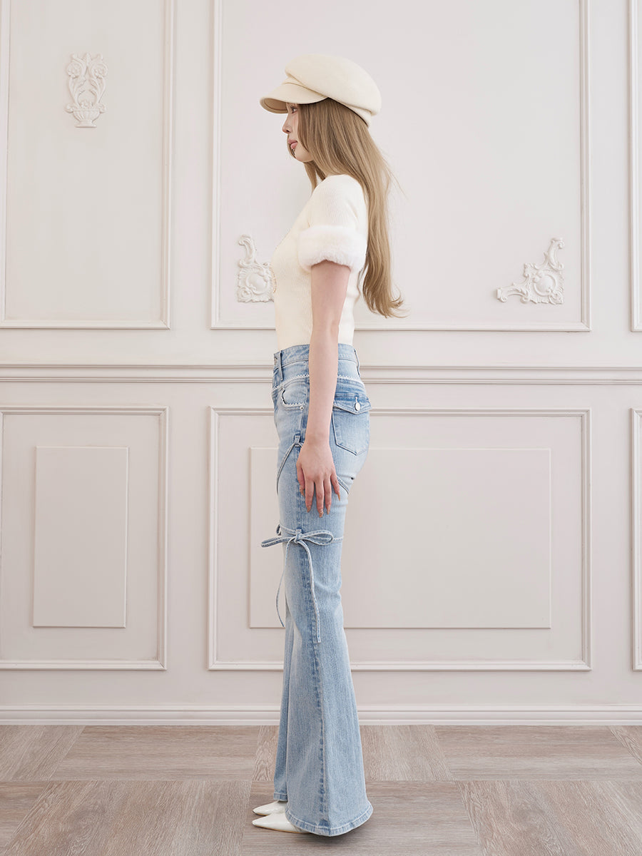 モデル：163cm（着用サイズ：FREE　着用カラー：IVO）