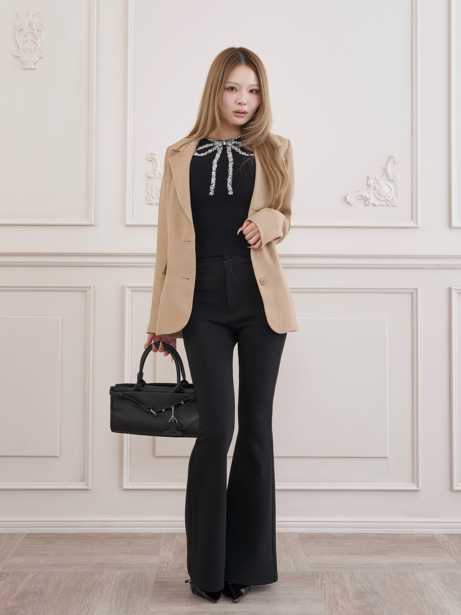 モデル：163cm（着用サイズ：FREE　着用カラー：BLK）