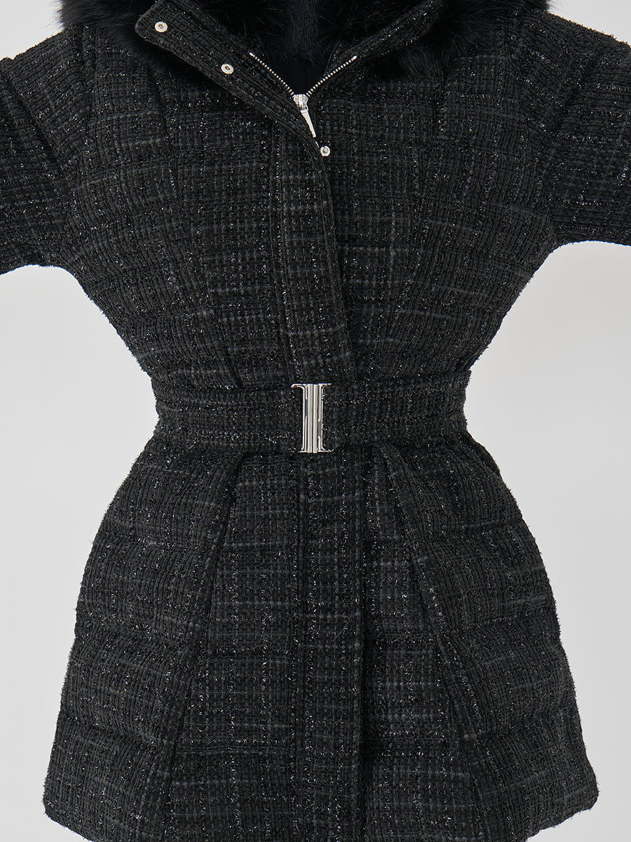 モデル：163cm（着用サイズ：S　着用カラー：BLK）