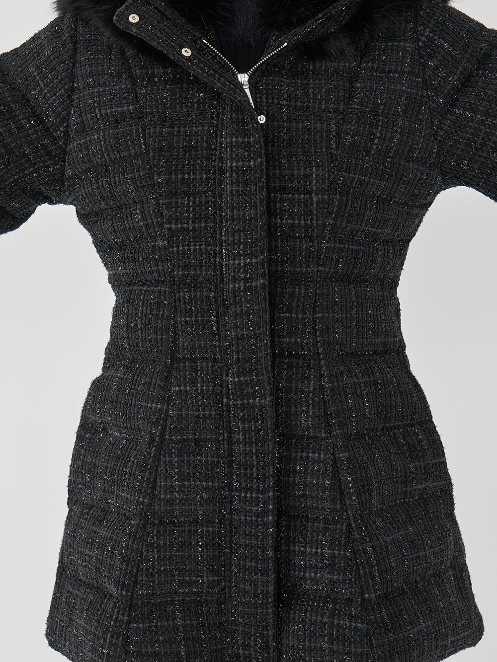 モデル：163cm（着用サイズ：S　着用カラー：BLK）