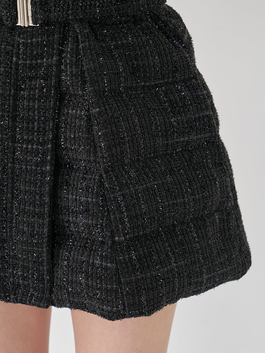 モデル：163cm（着用サイズ：S　着用カラー：BLK）