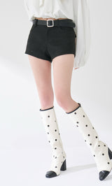 モデル：163cm（着用サイズ：S　着用カラー：BLK）