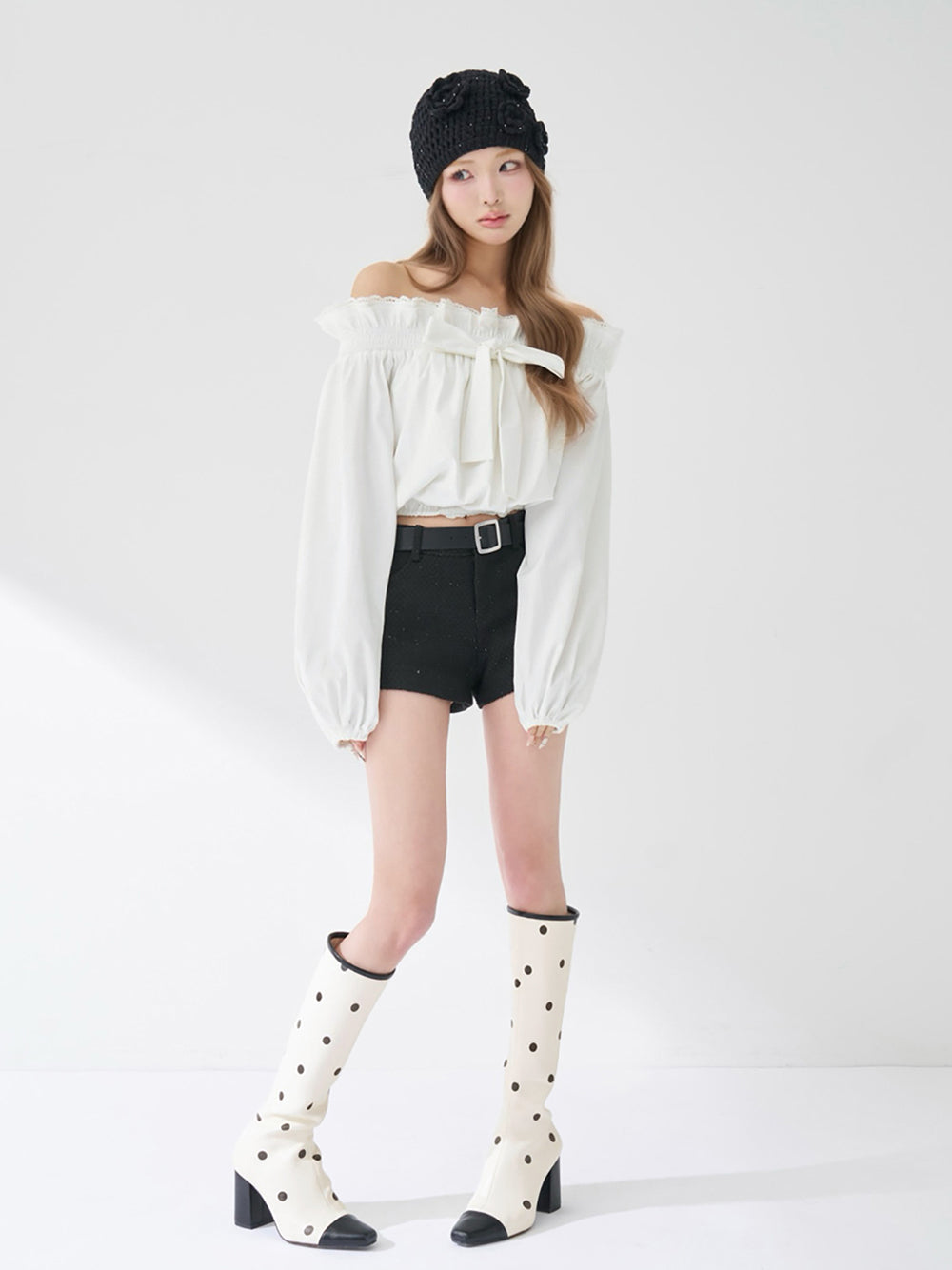 バイカラードットロングブーツ – Darich (ダーリッチ)