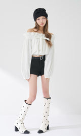 モデル：163cm（着用サイズ：FREE　着用カラー：WHT）