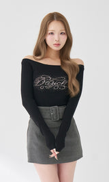 モデル：163cm（着用サイズ：FREE　着用カラー：BLK）