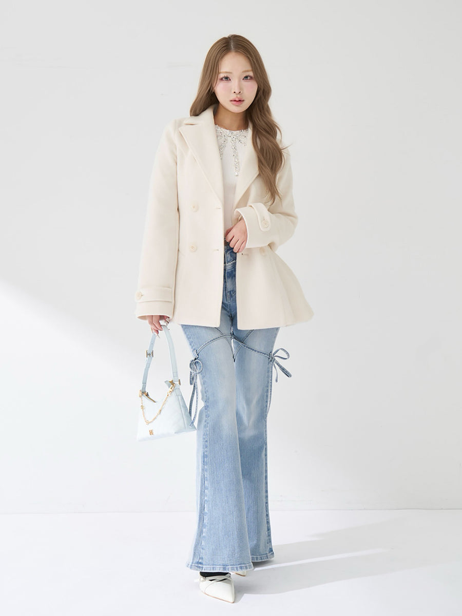 モデル：163cm（着用サイズ：FREE　着用カラー：IVO）