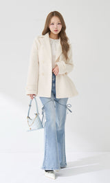 サイズ：FREE　カラー：SAX