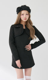 モデル：163cm（着用サイズ：FREE　着用カラー：BLK）