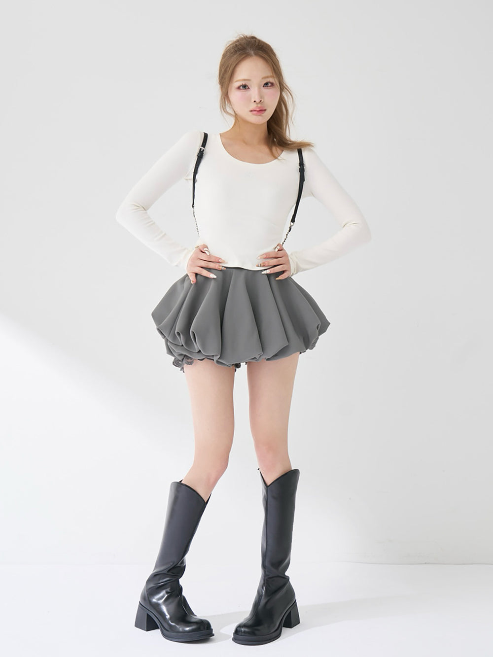 ボリュームバルーンミニスカート