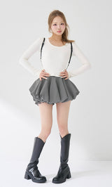 モデル：163cm（着用サイズ：FREE　着用カラー：GRY）