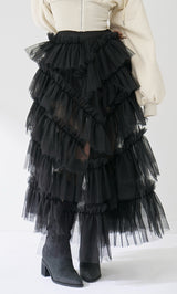 モデル：163cm（着用サイズ：FREE　着用カラー：BLK）