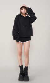 モデル：163cm（着用サイズ：FREE　着用カラー：BLK）