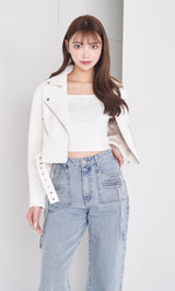 モデル：163cm（着用サイズ：FREE　着用カラー：WHT）