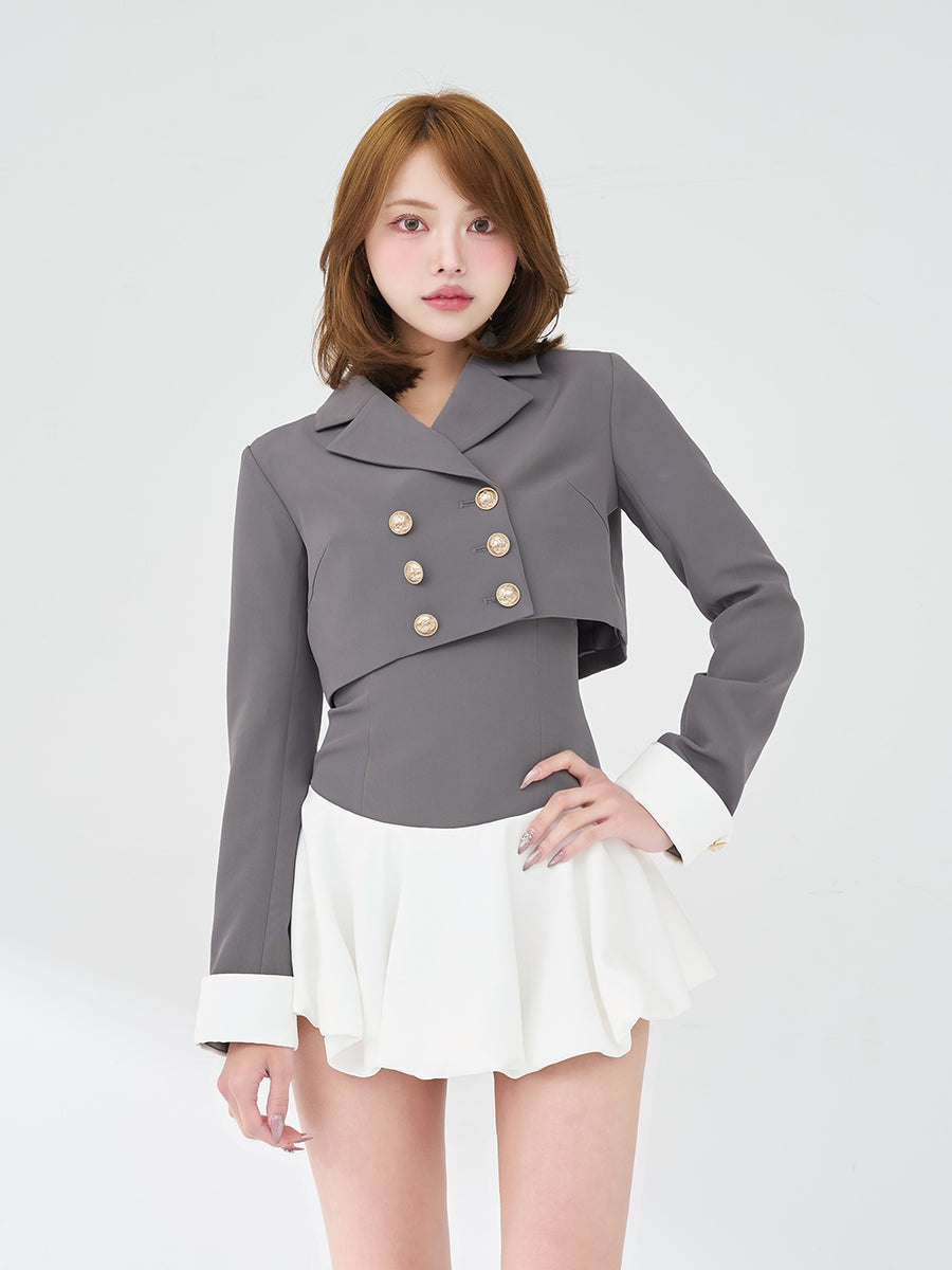 モデル：163cm（着用サイズ：FREE　着用カラー：GRY）