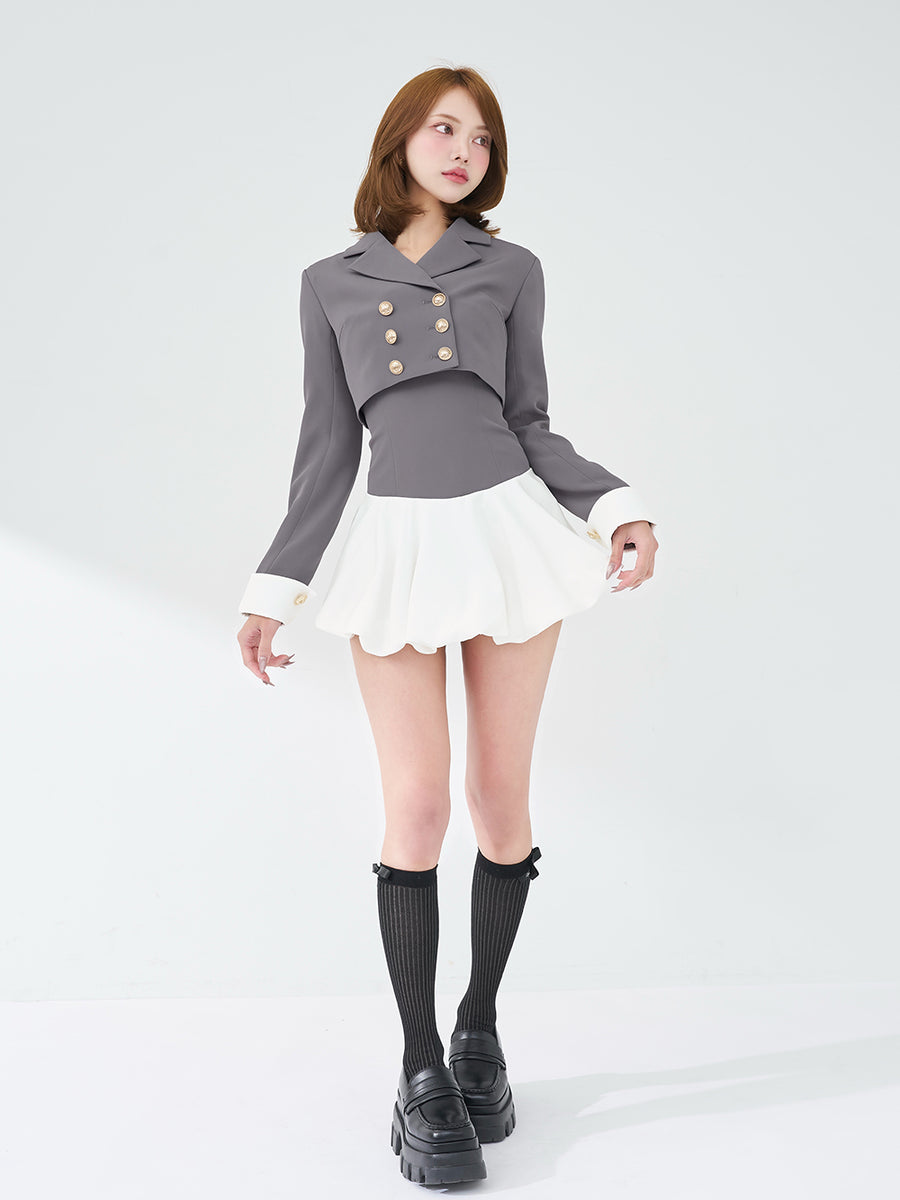 モデル：163cm（着用サイズ：FREE　着用カラー：GRY）