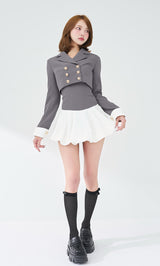 モデル：163cm（着用サイズ：FREE　着用カラー：GRY）