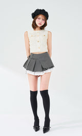 モデル：163cm（着用サイズ：S　着用カラー：GRY）