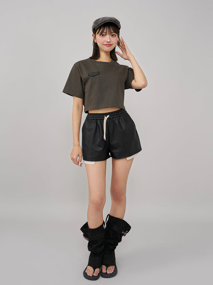 shéller サイドヘムショートパンツ sheller/シェリエ】サイドヘムショートパンツ