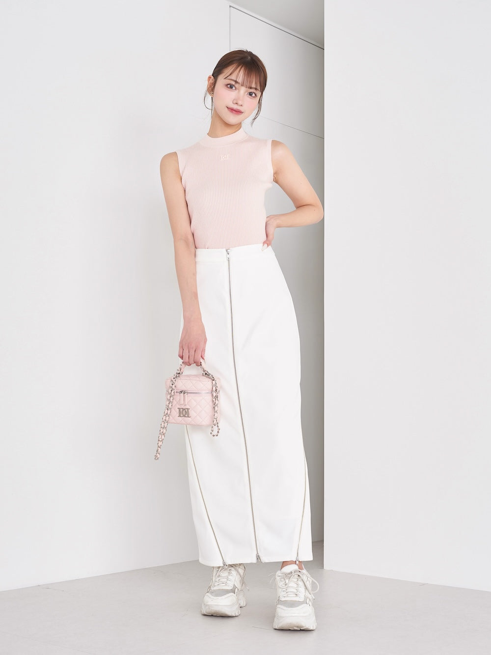ベーシックノースリリブニットトップス – Darich