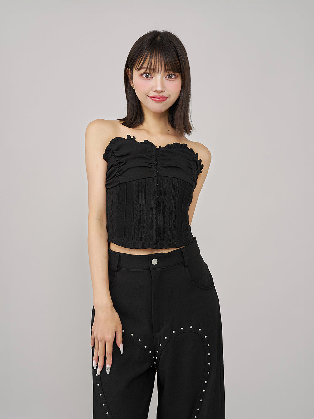コルセットベアセットアップ - blk