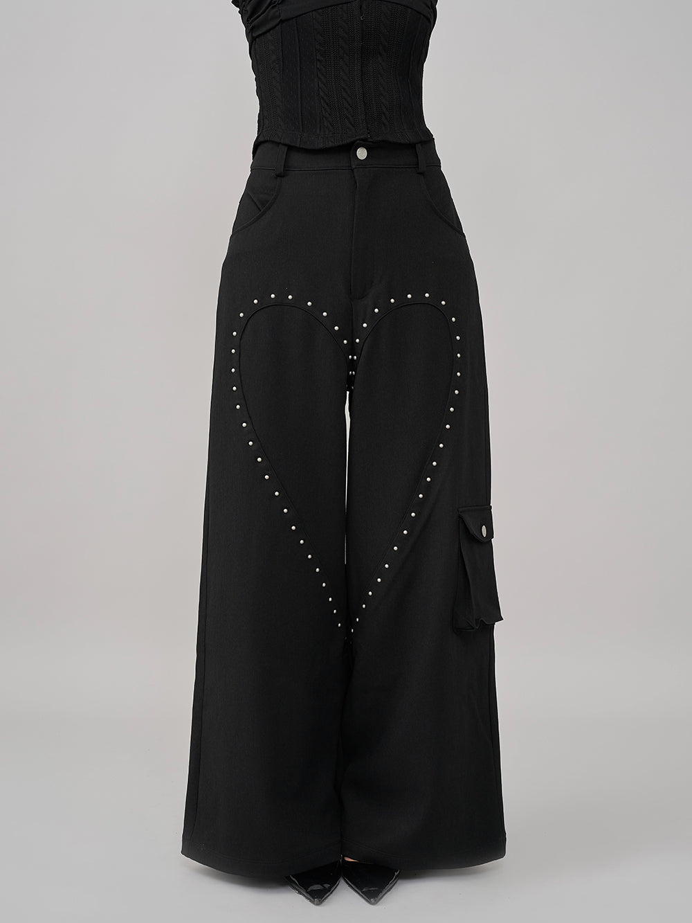 モデル：163cm（着用サイズ：S　着用カラー：BLK）