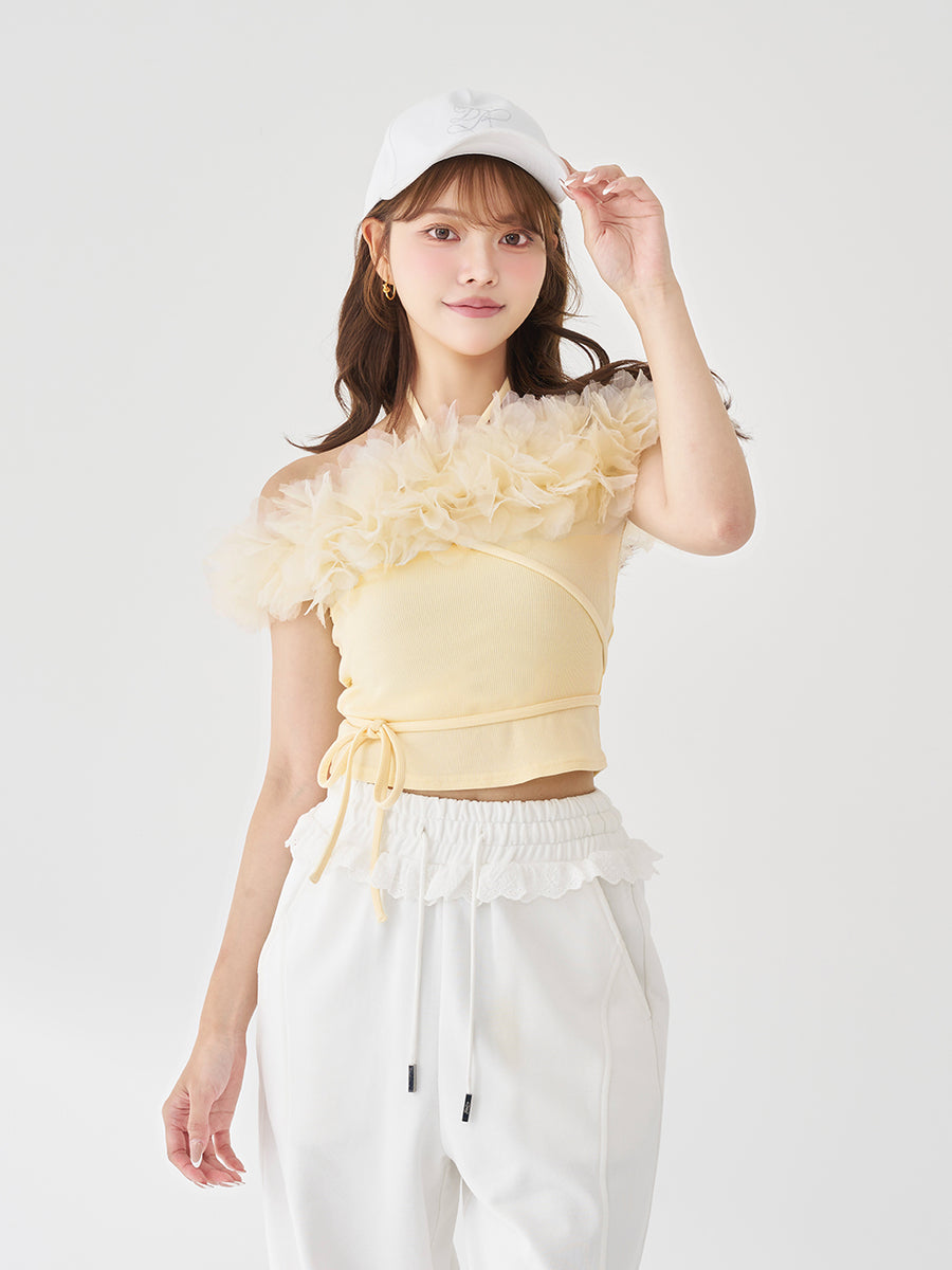 モデル：163cm（着用サイズ：FREE　着用カラー：YEL）