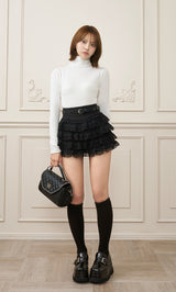 モデル：163cm（着用サイズ：S　着用カラー：BLK）